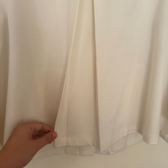 Chico's Blazer Square-Cut Crepe Jacket Size 3/XL Ivory Career Office Business - Picture 10 of 12